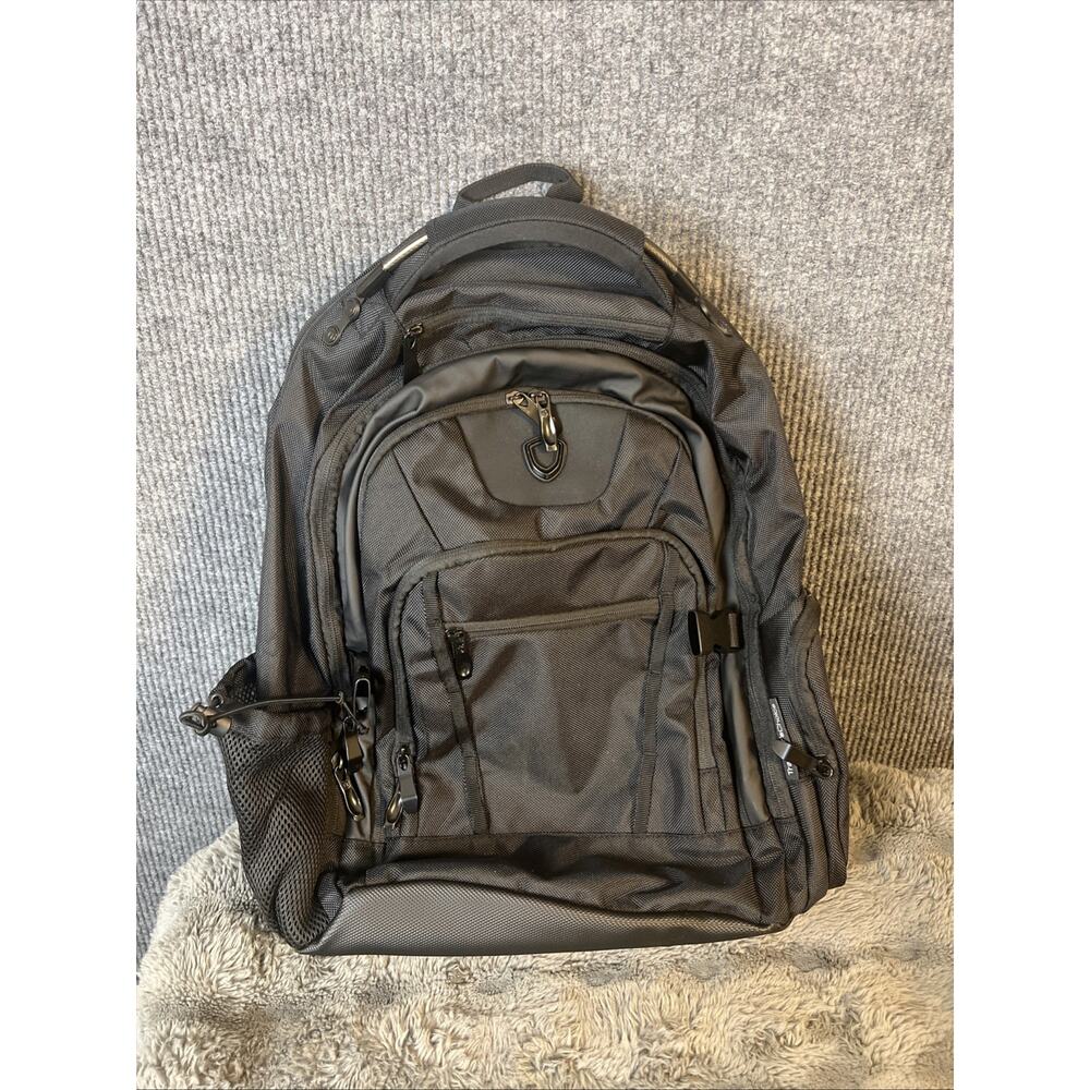 Traveler’s Choice 19" Direct Multi-Pocket Laptop Backpack Black